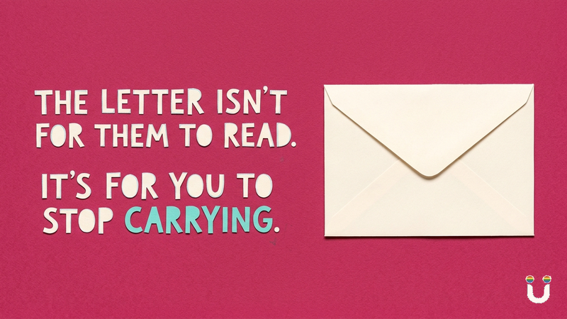 The message you'll never send: write it here