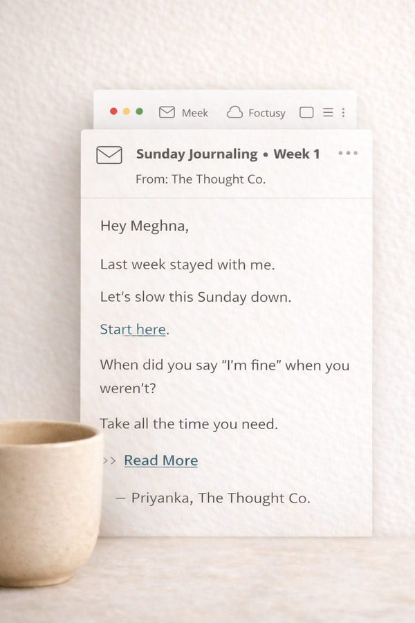 Sunday Journaling Series – A 12 Week Guided Journey Into Yourself
