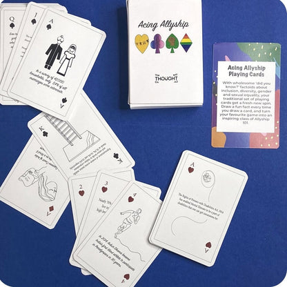 Acing Allyship Deck of Cards - The Thought Co.